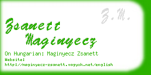 zsanett maginyecz business card